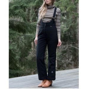 Obermeyer Black Ski Winter Snow Suit Bib Overall Pants Jumpsuit 10
